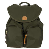Bric's X Travel 2 Pocket Backpack featuring dual compartments and a stylish design in a neutral color.