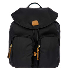Black Bric's X Travel 2 Pocket Backpack with adjustable straps and dual compartments for organized storage.