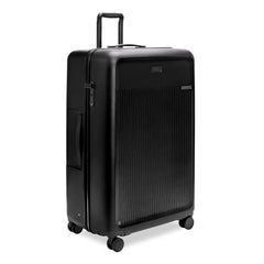Black 86cm extra large spinner suitcase from Briggs & Riley, featuring durable construction and smooth-rolling wheels.