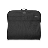 Black Classic Garment Bag from Briggs & Riley, featuring durable fabric and a sleek design for travel organization.