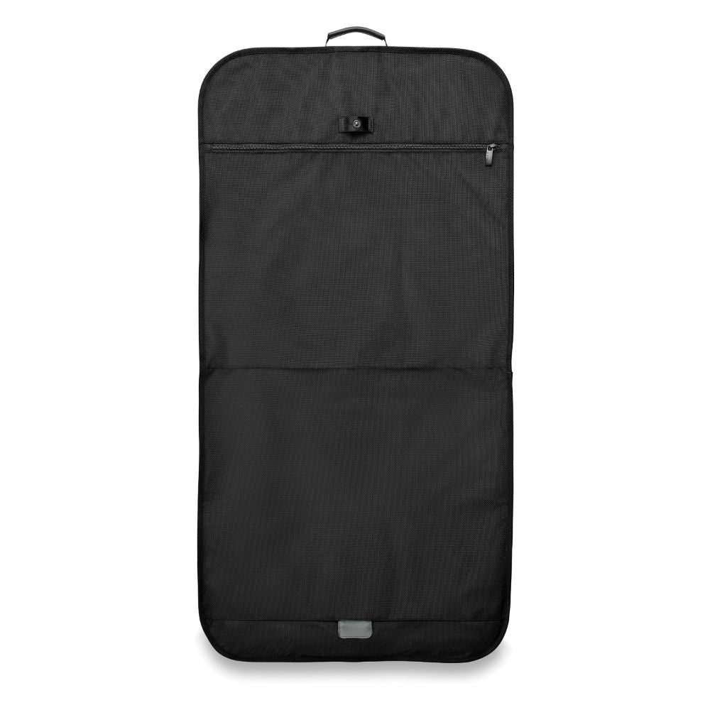 Briggs & Riley Baseline 2 Classic Garment Bag in black, featuring a sleek design and sturdy handles for easy transport.