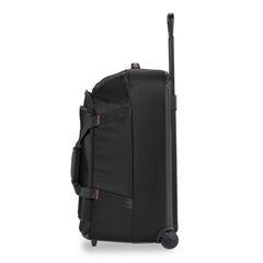 Briggs & Riley ZDX medium upright duffle in black, featuring durable fabric and a spacious interior for travel essentials.