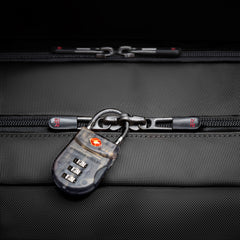 Briggs & Riley ZDX underseat holdall in black, featuring a sleek design and durable fabric, ideal for travel.