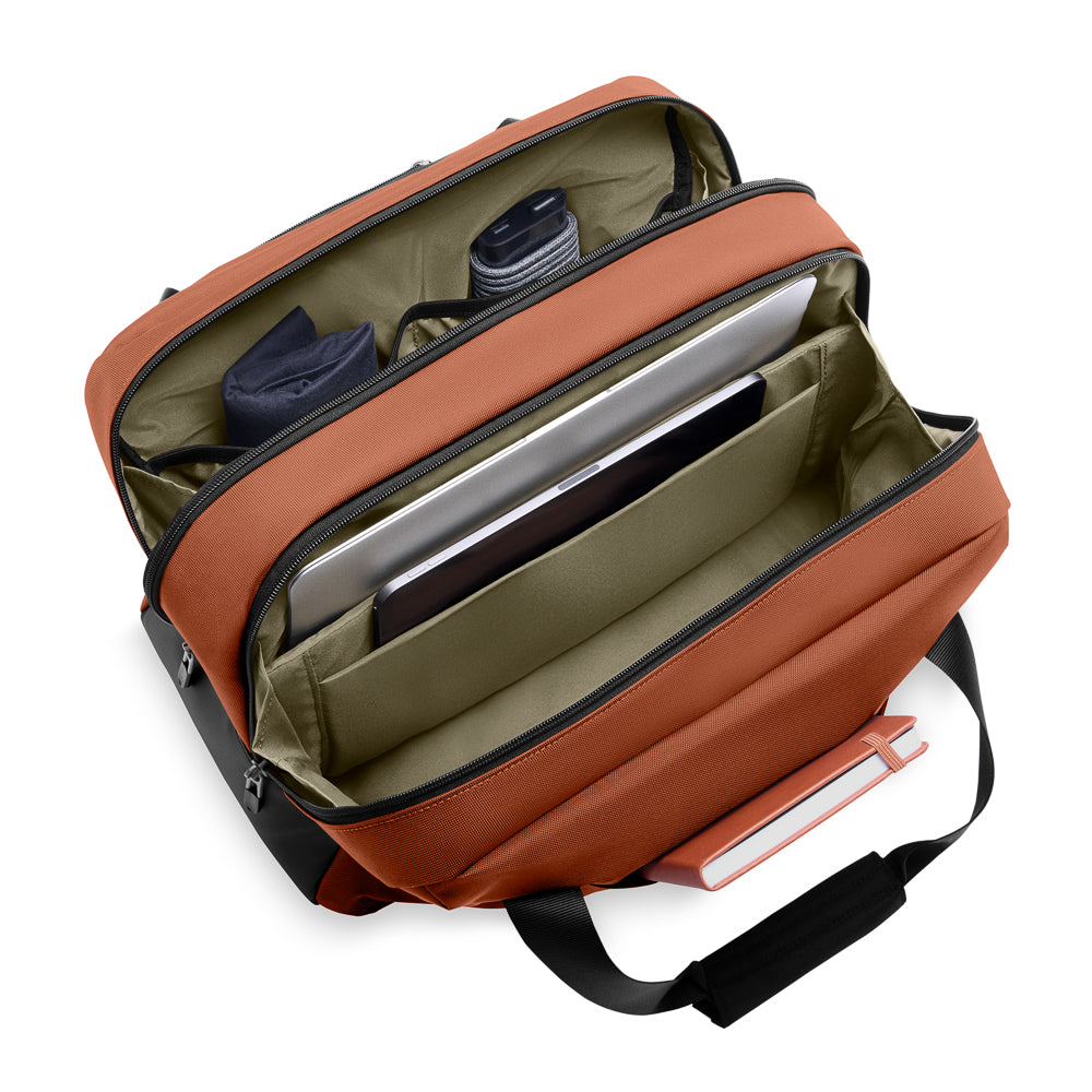 Briggs & Riley ZDX underseat holdall in Canyon, showcasing durable fabric and spacious design for travel convenience.