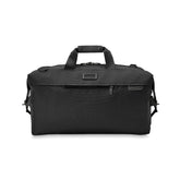 Briggs & Riley Baseline 2 Weekender Duffle in black, showcasing spacious design and durable fabric for travel.