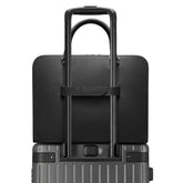 Carl Friedrik Leather Suitcase Attachment Strap in Black