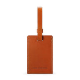 Carl Friedrik Leather Address Tag in Cognac