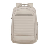 Samsonite Luggage 2 in 1 Travel Backpack in white, featuring adjustable straps and multiple storage compartments.