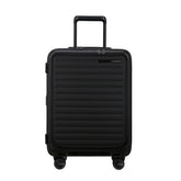 Black 55cm Easy Access Cabin Suitcase by Samsonite Luggage featuring a sleek design and durable exterior.