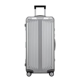 Samsonite Litebox 80cm aluminium check-in suitcase with a sleek design and durable exterior in a modern color.