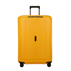 Radiant yellow 81cm spinner suitcase by Samsonite, featuring a sleek design and durable wheels for easy travel.