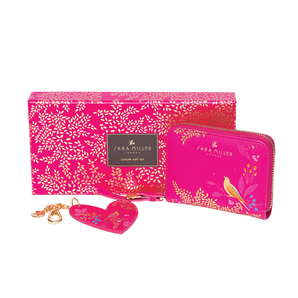 Sara Miller - Purse & Keyring Gift Set - Humming Bird
