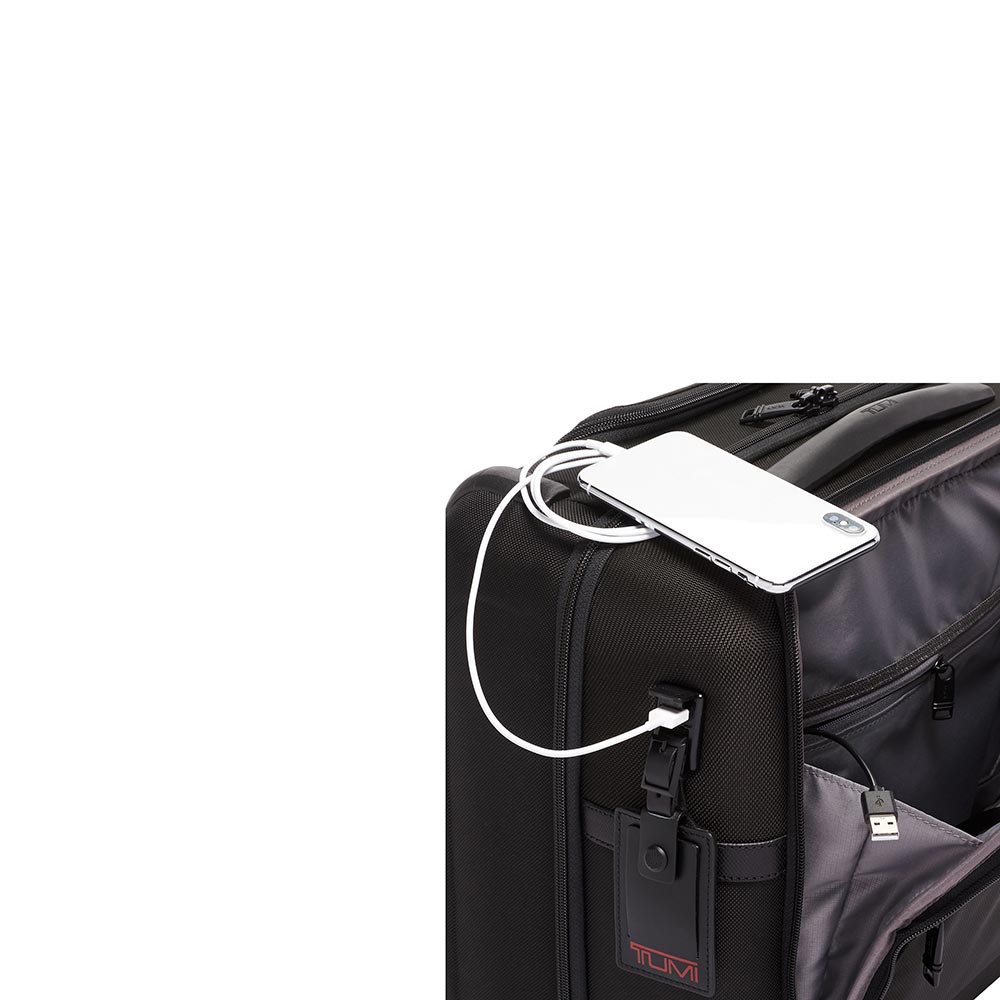 Tumi Compact 4 Wheel Briefcase 35.5cm - Alpha 3 | Case Luggage