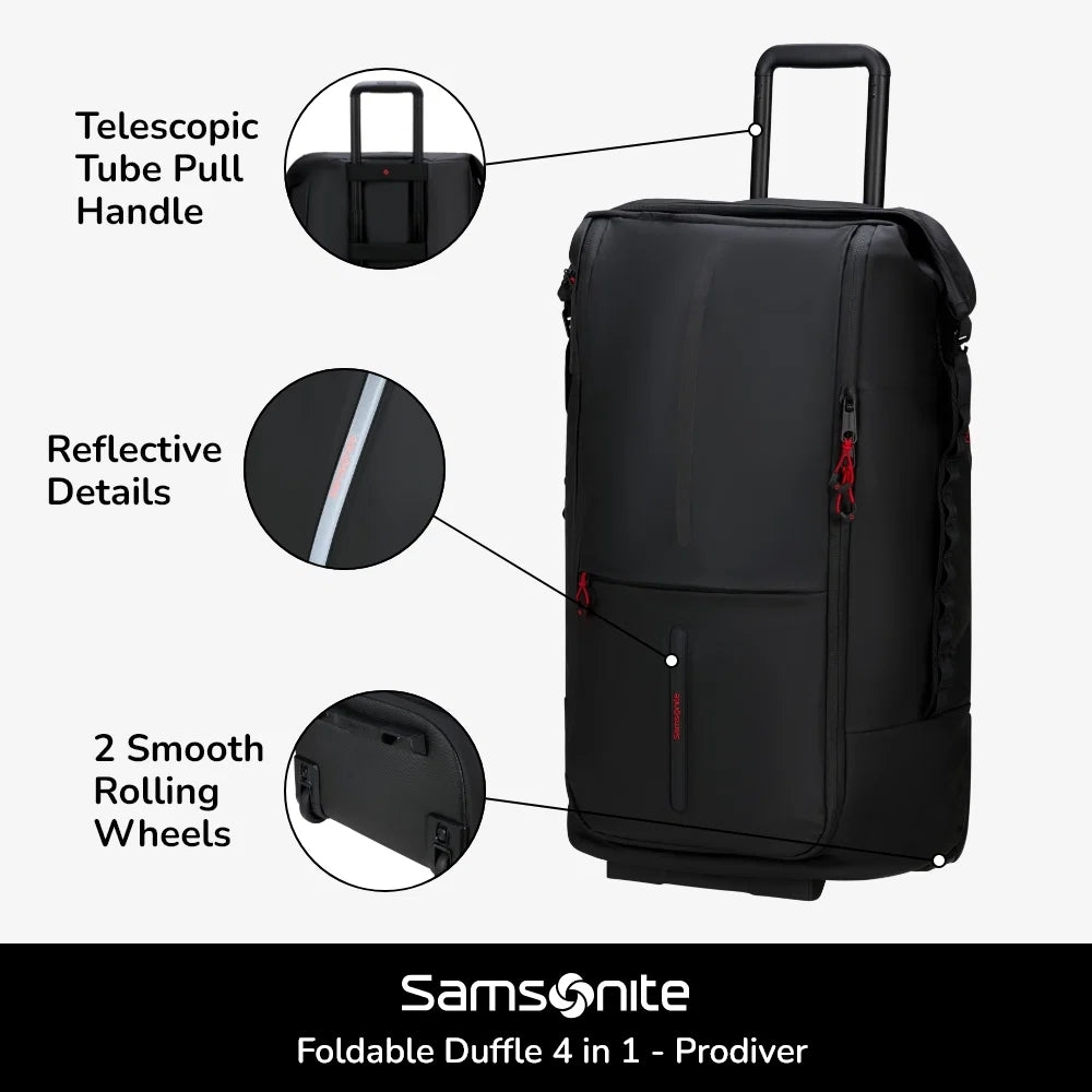 Foldable Duffle With Wheels 4 In 1 - Prodiver