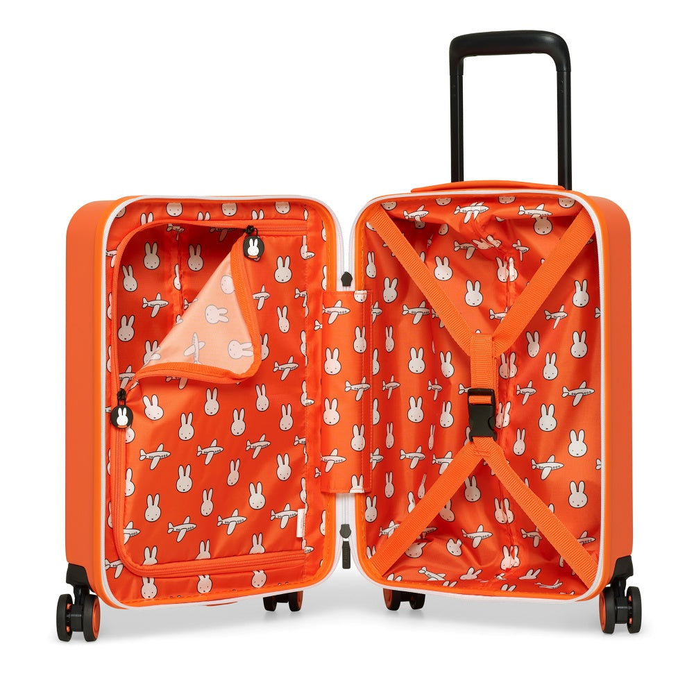 Miffy_MHK1001-004_Kids_Cabin_Trolley_Case_Orange_with_White_Bunny