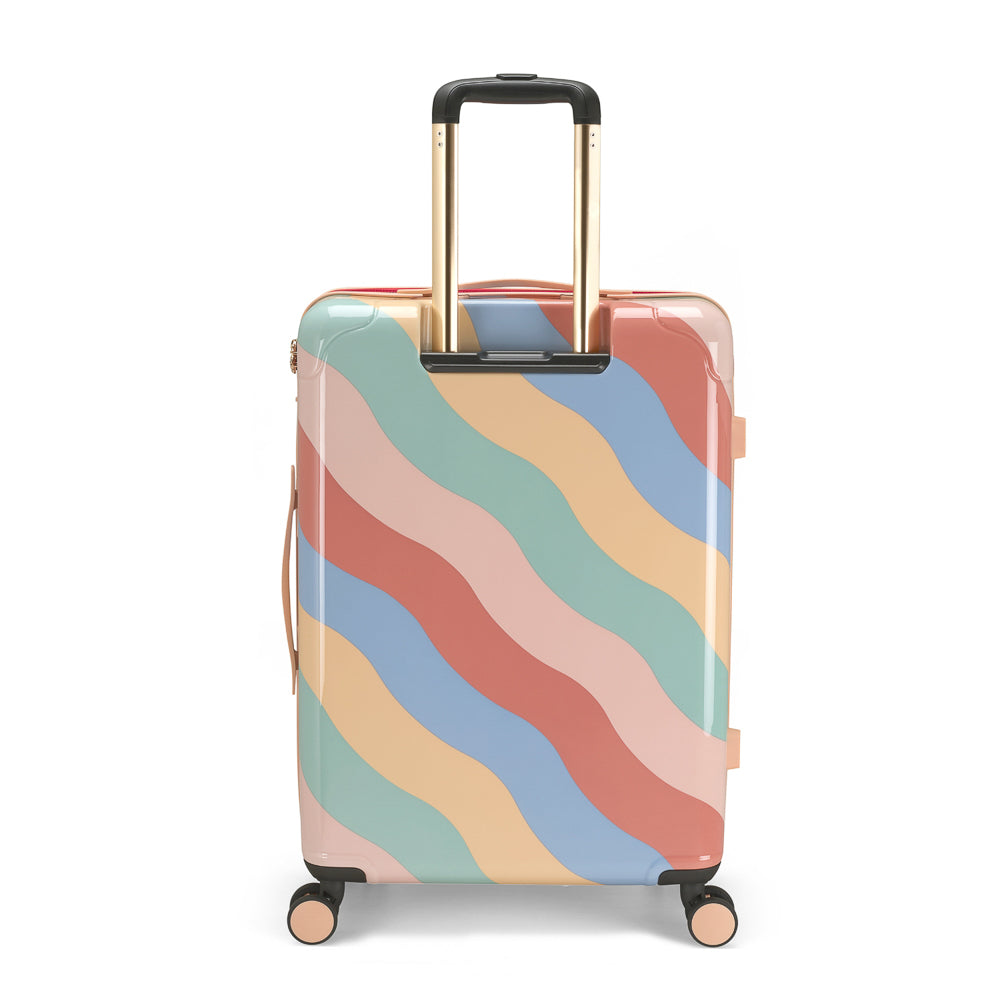 Yvonne Ellen Medium Trolley Spinner Suitcase - Wobble Stripe | Case Luggage