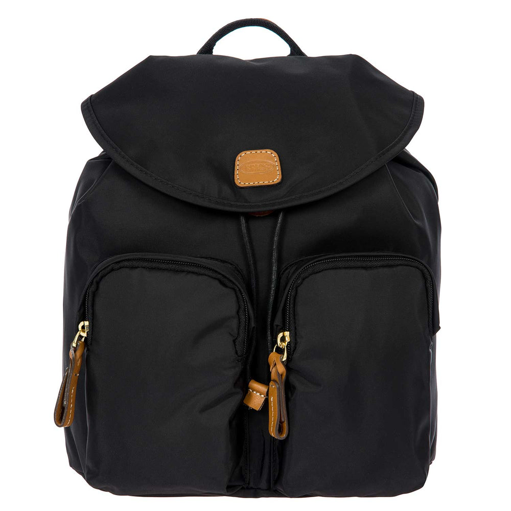 Black Bric's X Travel 2 Pocket Backpack with adjustable straps and dual compartments for organized storage.