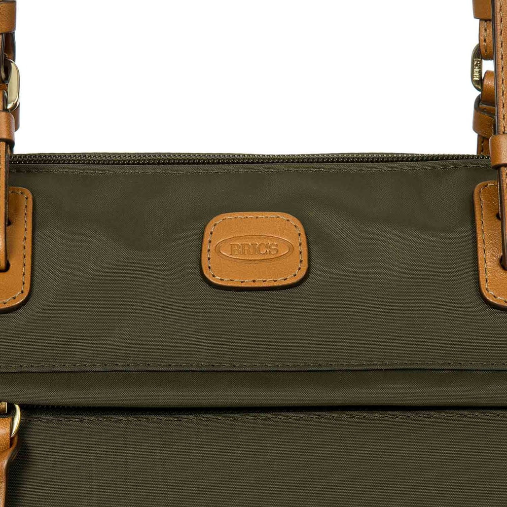Olive green Large Sportina Bag by Bric's, a stylish duffle for travel and everyday use, showcasing spacious design and quality.