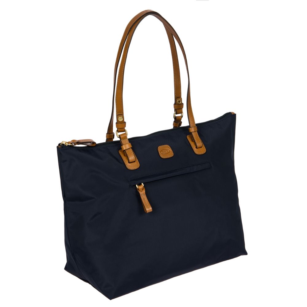 Large ocean blue Sportina duffle bag from Bric's, featuring a spacious design and sturdy handles for travel.
