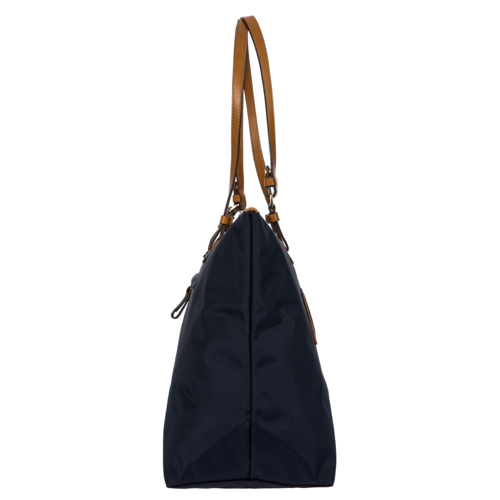 Large ocean blue Sportina duffle bag by Bric's, featuring sturdy handles and a spacious interior for travel or gym use.