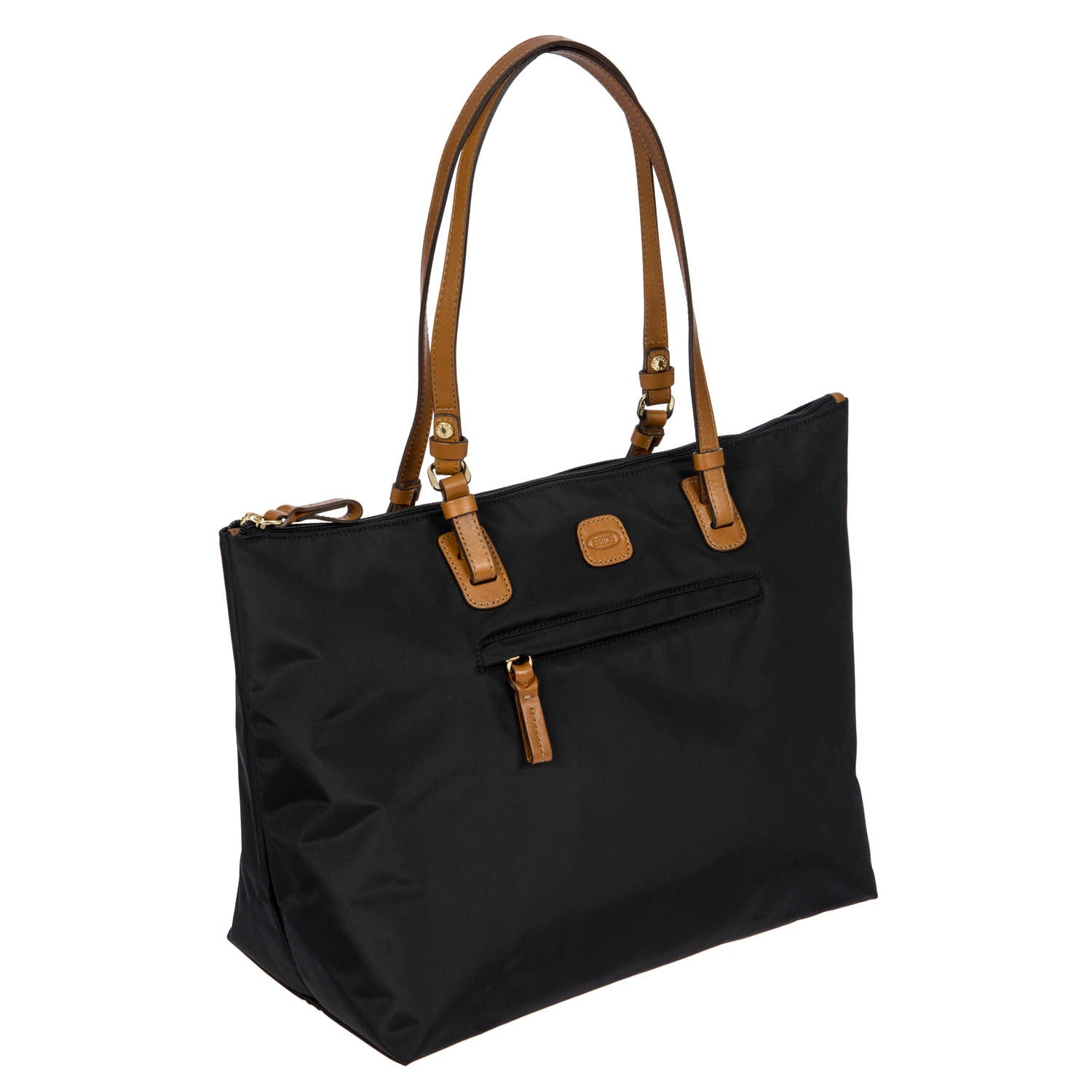 Large black Sportina bag by Bric's, featuring durable material and spacious design, ideal for travel or gym use.