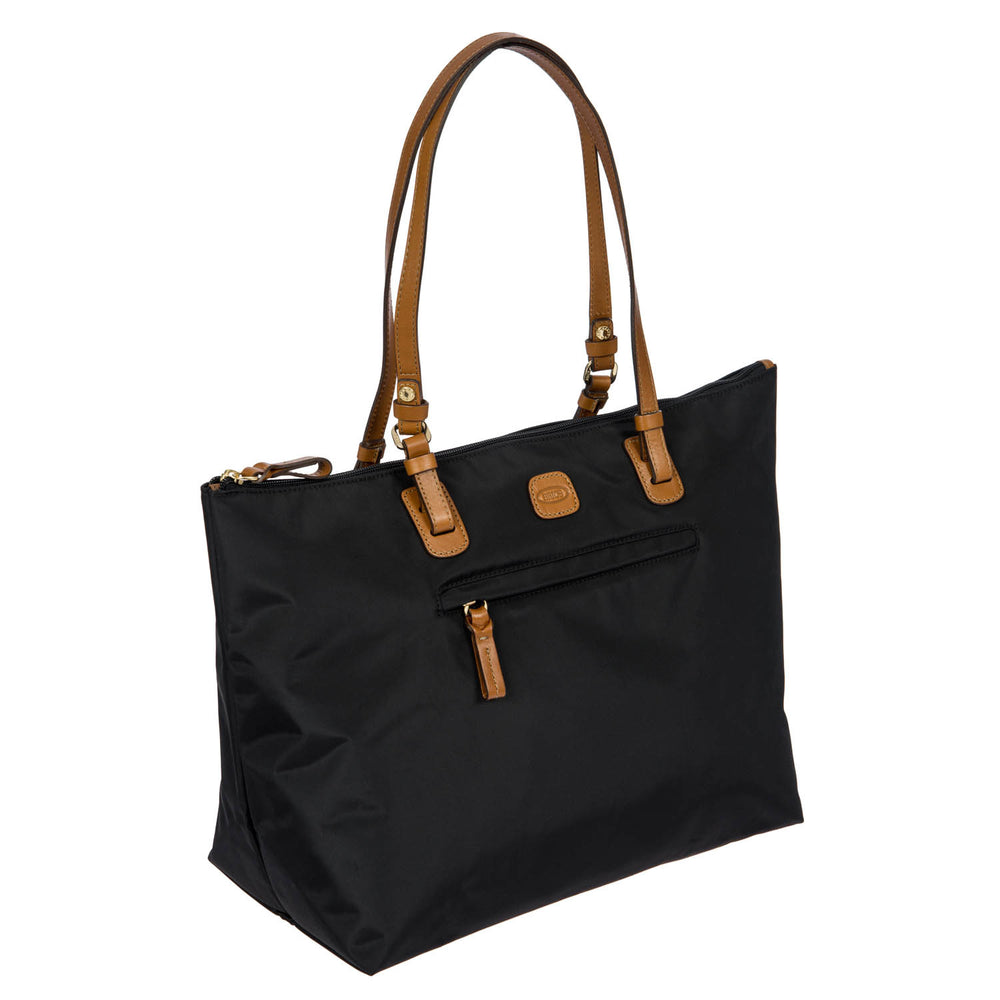 Large black Sportina bag by Bric's, featuring durable material and spacious design, ideal for travel or gym use.