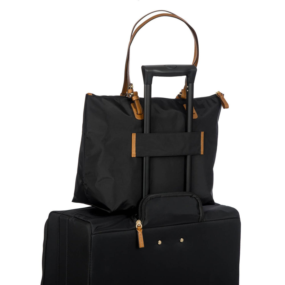 Black Large Sportina Bag by Bric's, stylish duffle with spacious interior and durable design, perfect for travel.