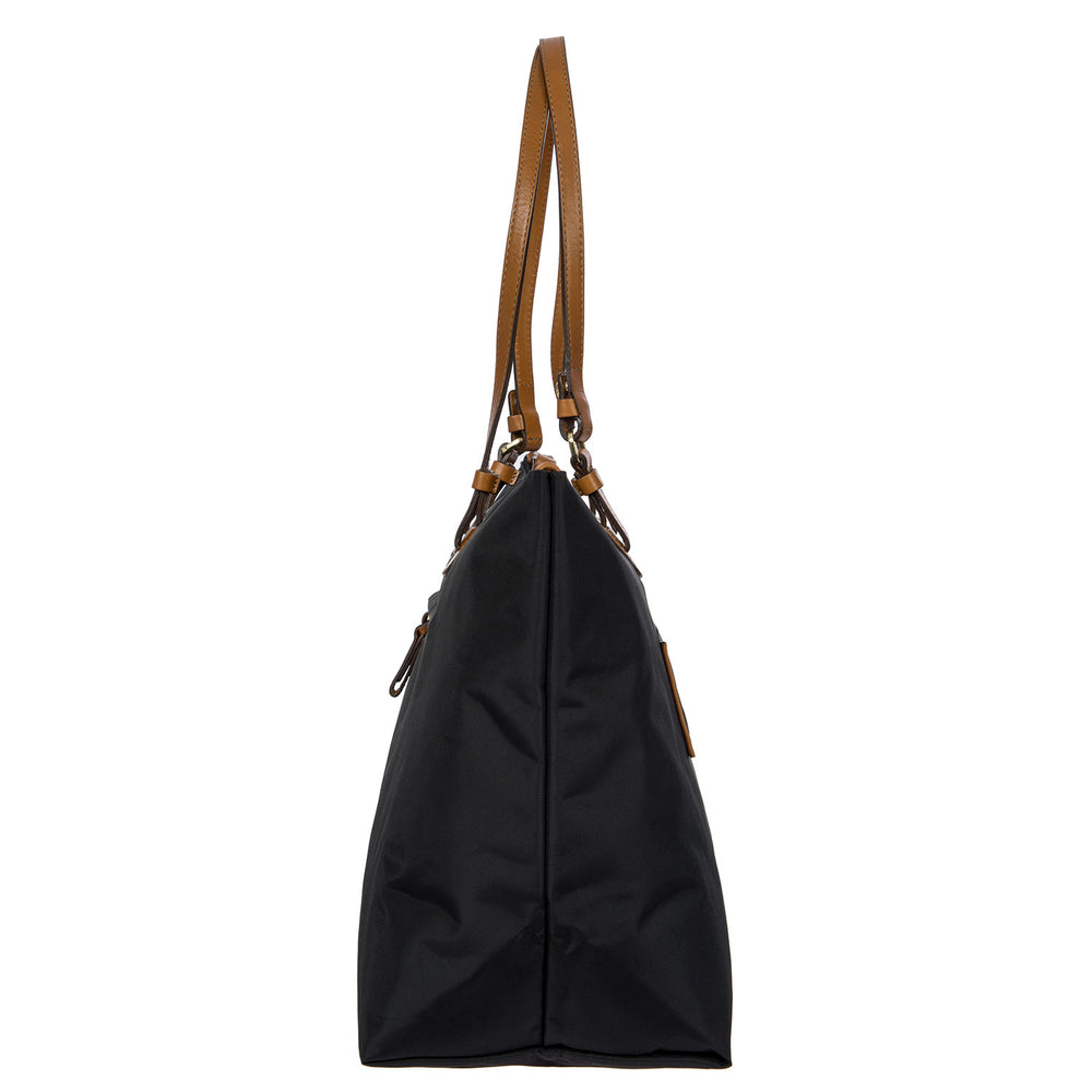 Large black Sportina duffle bag by Bric's, featuring sturdy handles and a spacious interior for travel and storage.