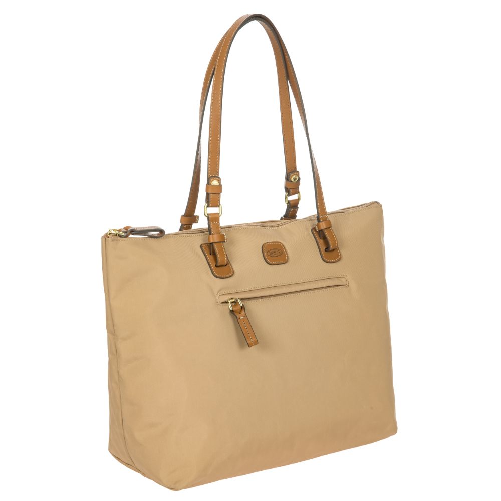 Large cappuccino Sportina duffle bag by Bric's, featuring sleek design and spacious interior for travel and storage.