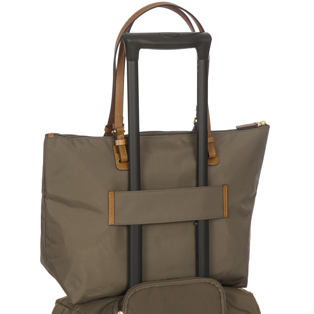 Large Sportina Bag by Bric's in elephant color, featuring sturdy handles and a spacious interior for travel or gym use.