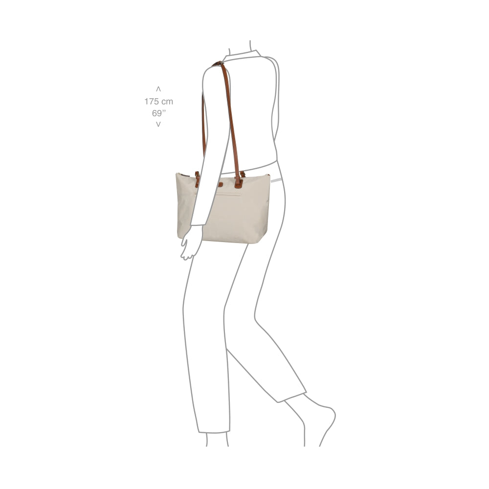 Beige Large Sportina Bag by Bric's, featuring a spacious design suitable for travel and stylish duffle use.