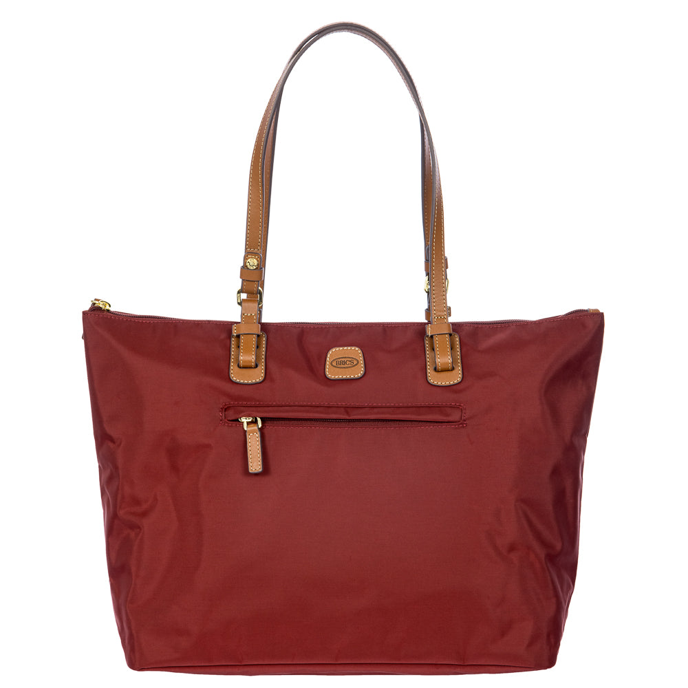 Bric's Large Sportina Bag in Bordeaux, a stylish duffle with spacious interior and sturdy handles for travel.