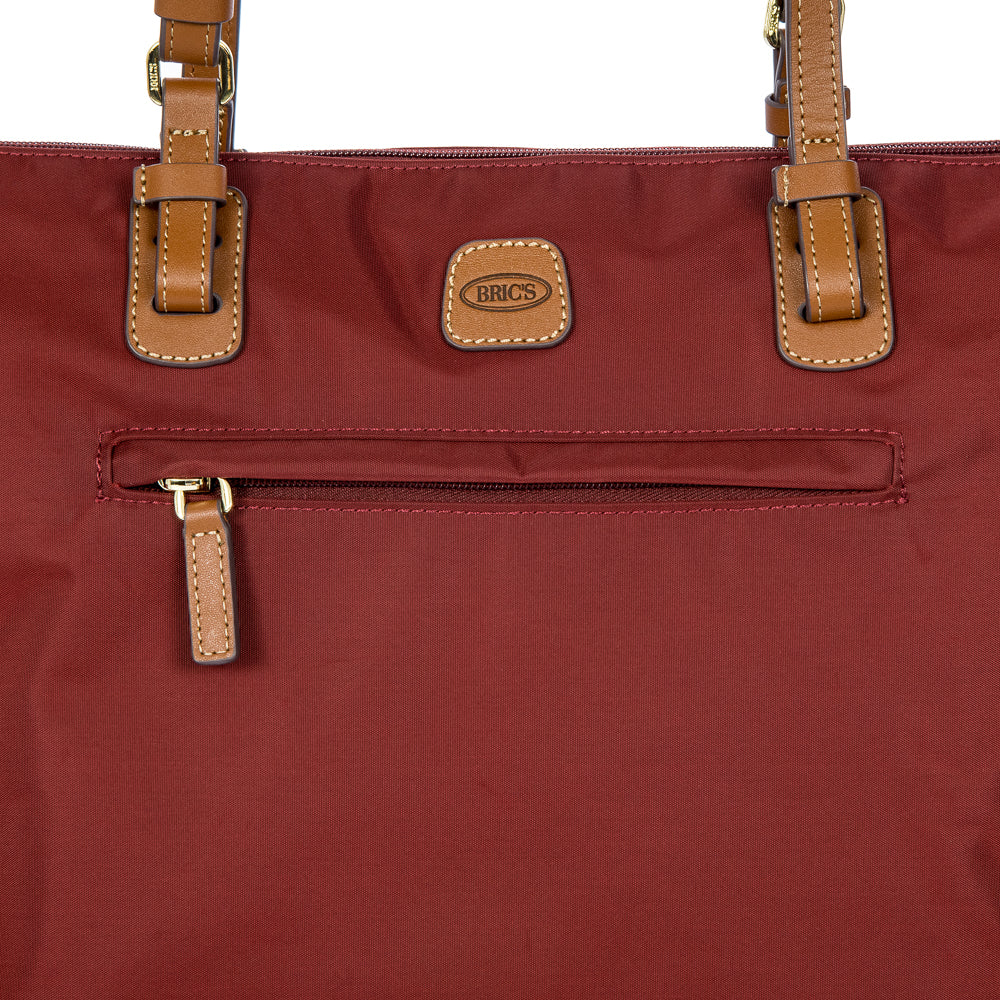 Bric's Large Sportina Bag in Bordeaux, stylish duffle with spacious interior and durable design for travel or gym.