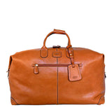 Tan medium holdall by Bric's, featuring a spacious design and durable material, perfect for travel or everyday use.