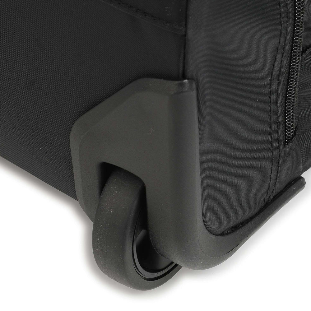 Black Bric's Zipped Pilot Suitcase cabin luggage with sturdy handle and wheels, ideal for travel and easy to carry.