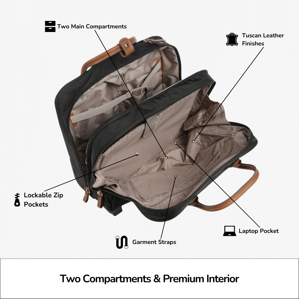 bric's x-bag x-travel pilot case rolling tote Bric's Zipped Pilot Suitcase - X Travel At £235.00