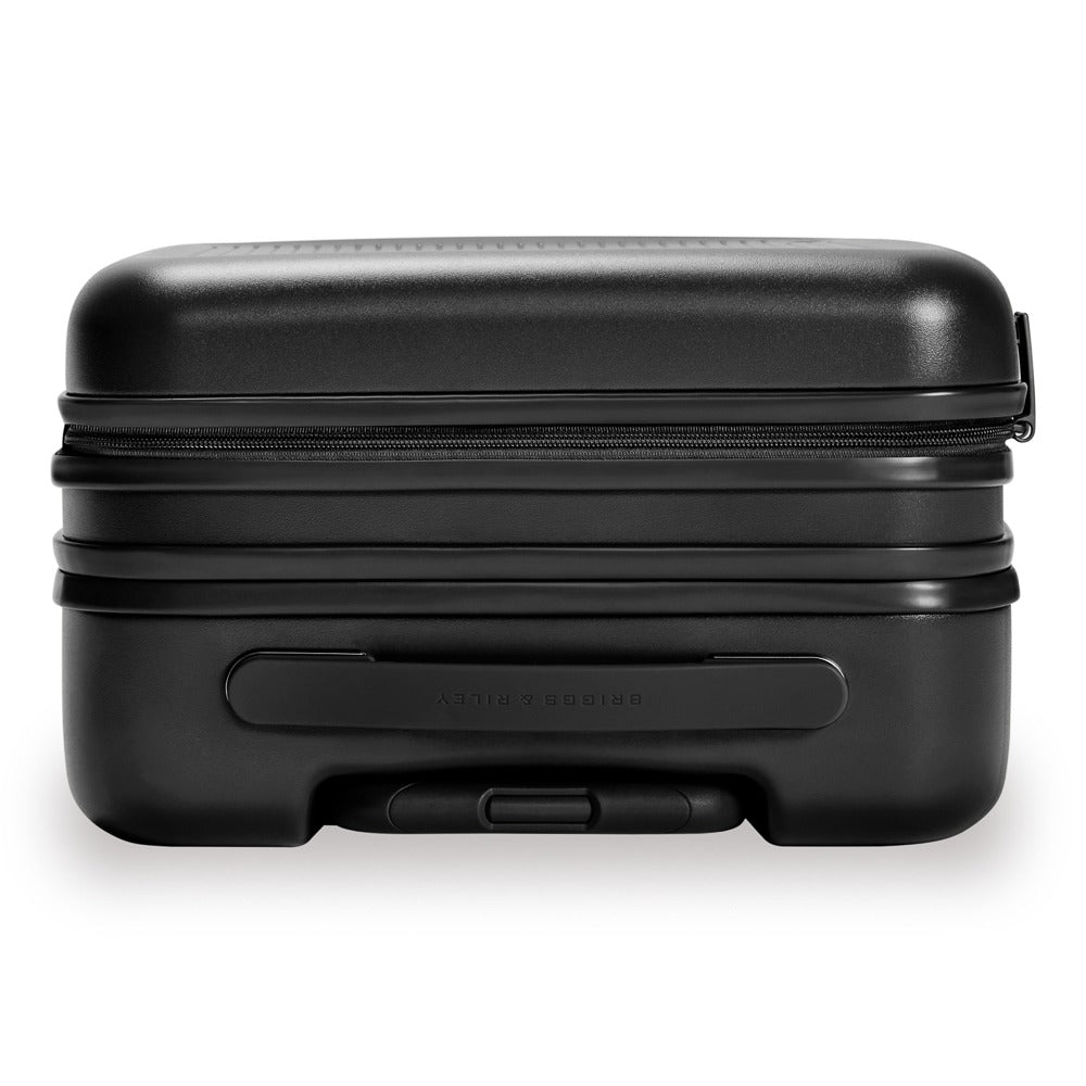 Briggs & Riley Sympatico 3.0 53cm expandable carry-on spinner suitcase in black with smooth wheels and durable design.