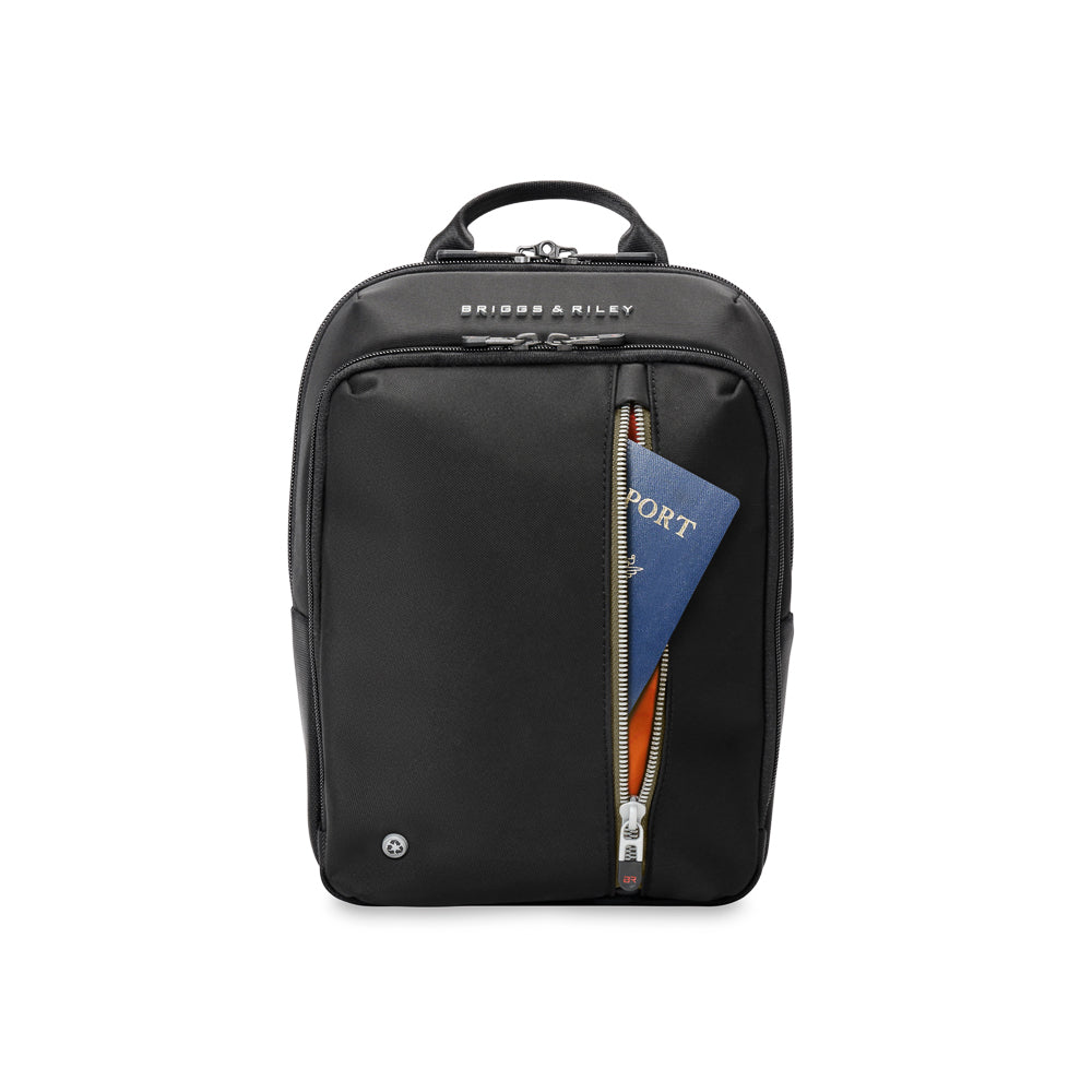 Briggs & Riley HTA Collection black crossbody bag with adjustable strap and sleek design for everyday use.