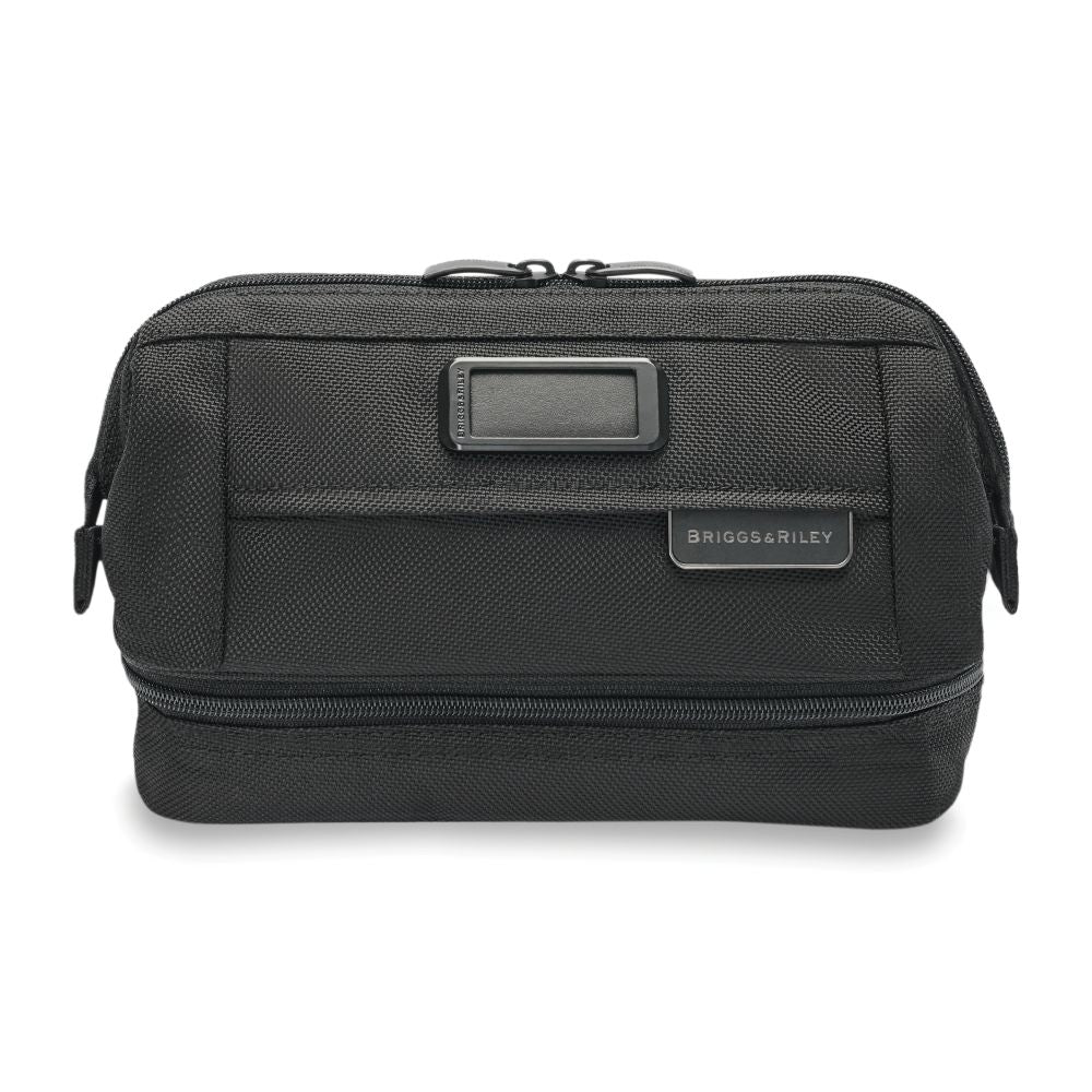 Briggs & Riley Luggage Duo Essential Kit in black, featuring stylish washbags for organized travel essentials.
