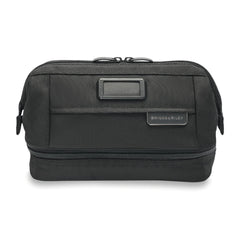 Briggs & Riley Luggage Duo Essential Kit in black, featuring stylish washbags for organized travel essentials.