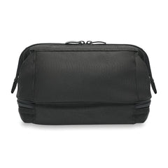 Briggs & Riley Luggage Duo Essential Kit in black, featuring two stylish washbags for organized travel.