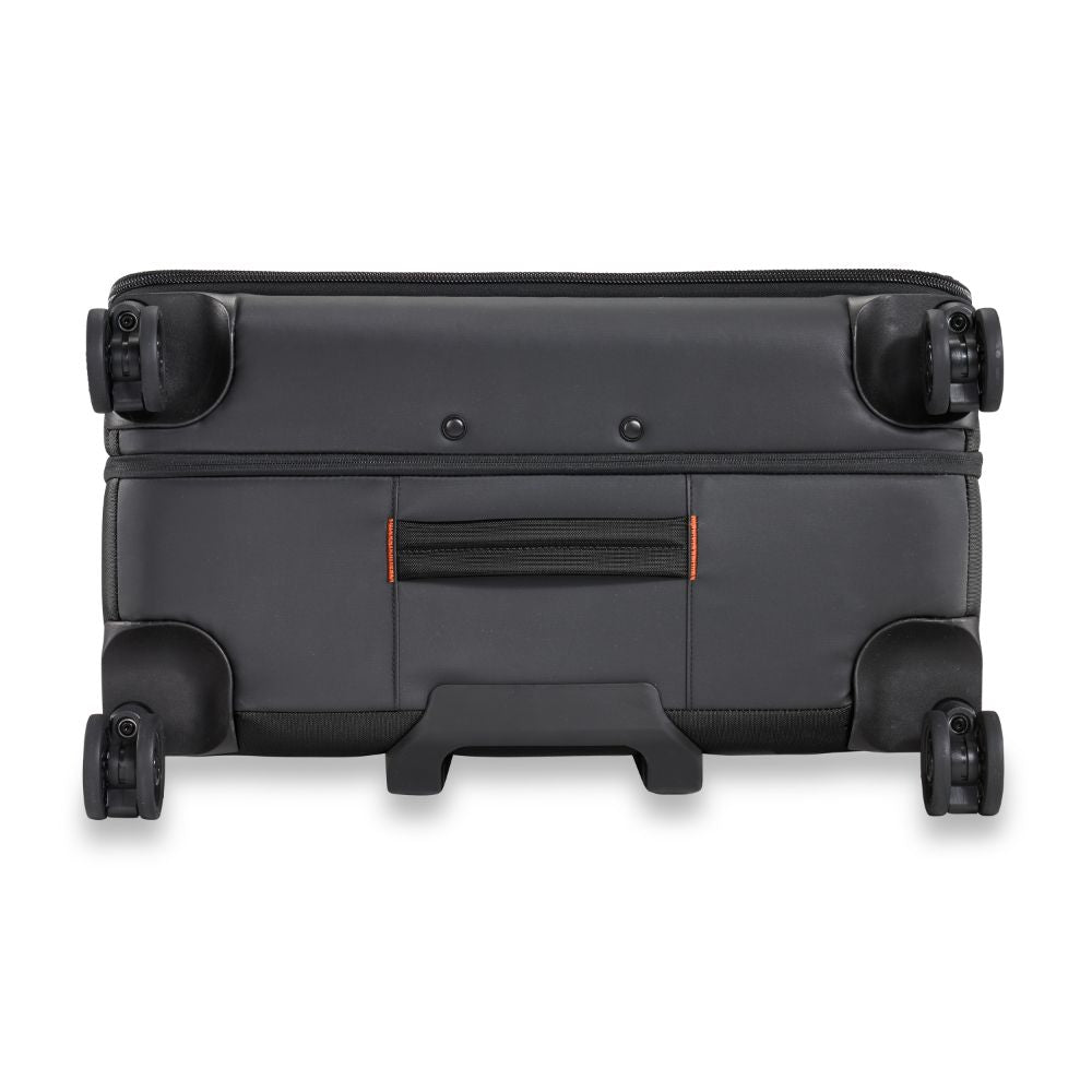 Briggs & Riley ZDX large spinner check-in luggage in black with smooth wheels and spacious interior for travel.