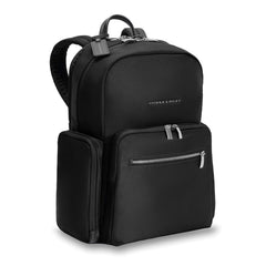Briggs & Riley Rhapsody medium backpack in black, showcasing spacious compartments and sleek design.
