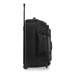 Briggs & Riley Medium Upright Duffle in black, featuring spacious compartments and durable fabric for travel convenience.