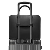 Carl Friedrik Leather Suitcase Attachment Strap in Black