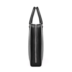 Carl Friedrik Palissy Briefcase in Black/Grey