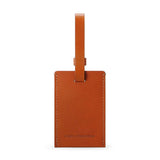 Carl Friedrik Leather Address Tag in Cognac