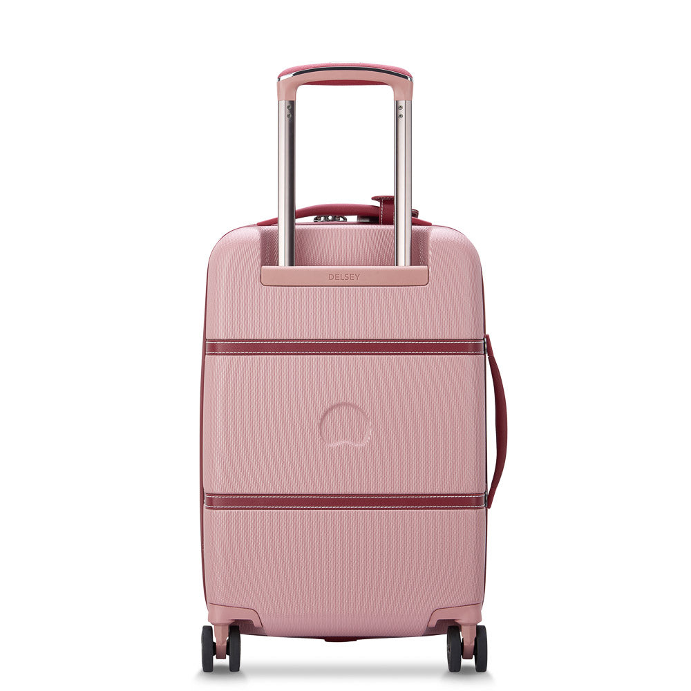 Delsey - 55cm 4 Double Wheels Cabin Trolley - Dark Pink