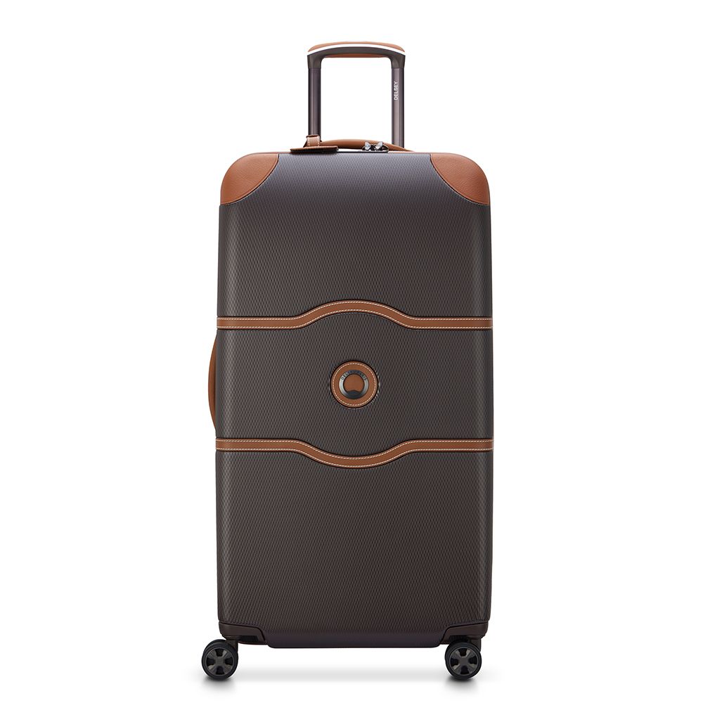 Delsey 80cm 4 Double Wheels Cabin Trunk in Brown - Chatelet Air 2.0