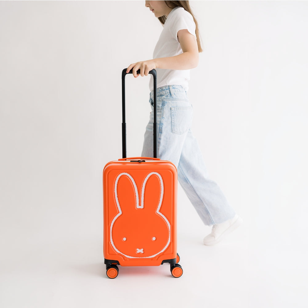 Miffy_MHK1001-004_Kids_Cabin_Trolley_Case_Orange_with_White_Bunny